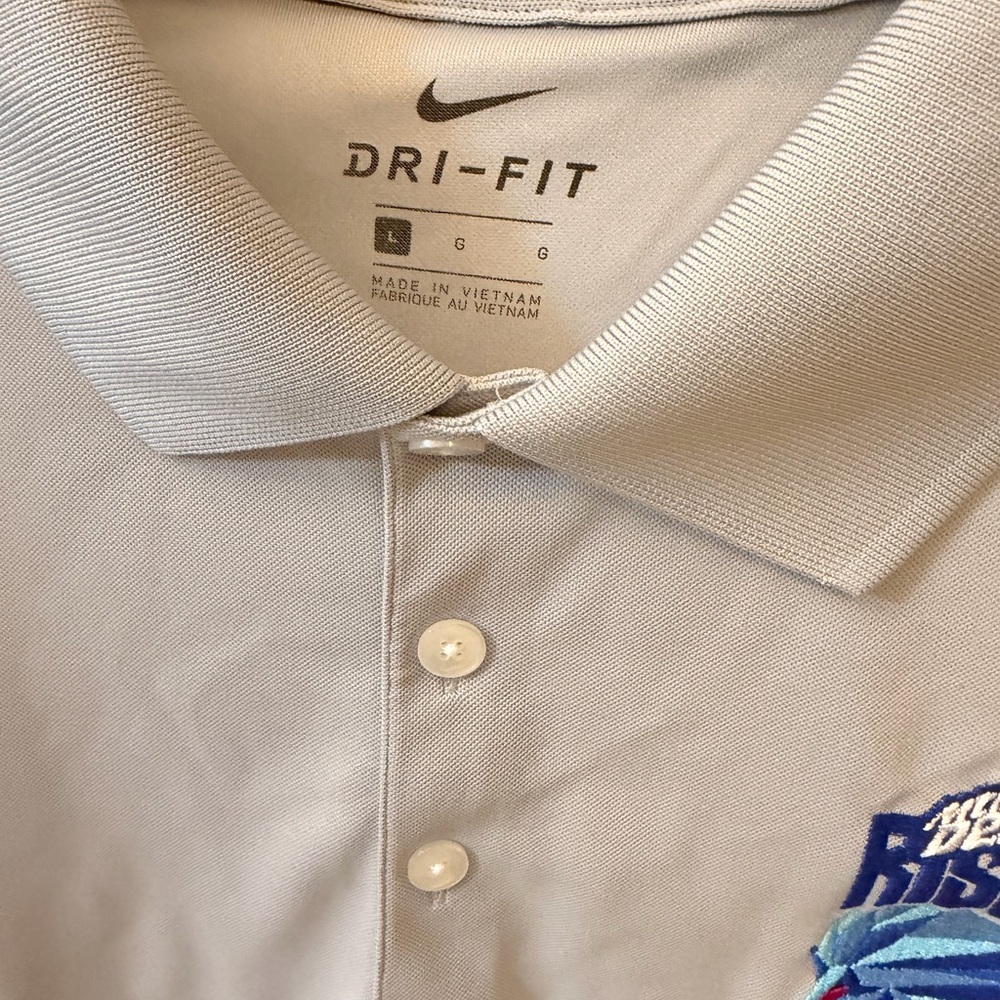 Nike Dri-FIT Light Gray Polo Shirt